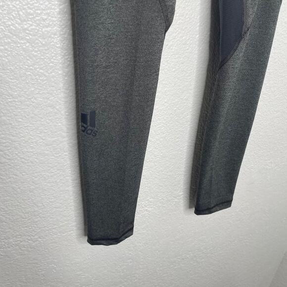 Adidas Womens Leggings Size S Light Gray Activewear Workout Pullover Gym Wear - Picture 7 of 12